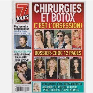 7 Jours Magazine PAMELA ANDERSON Latoya Jackson MADONNA Cher THERESA SCANLAN